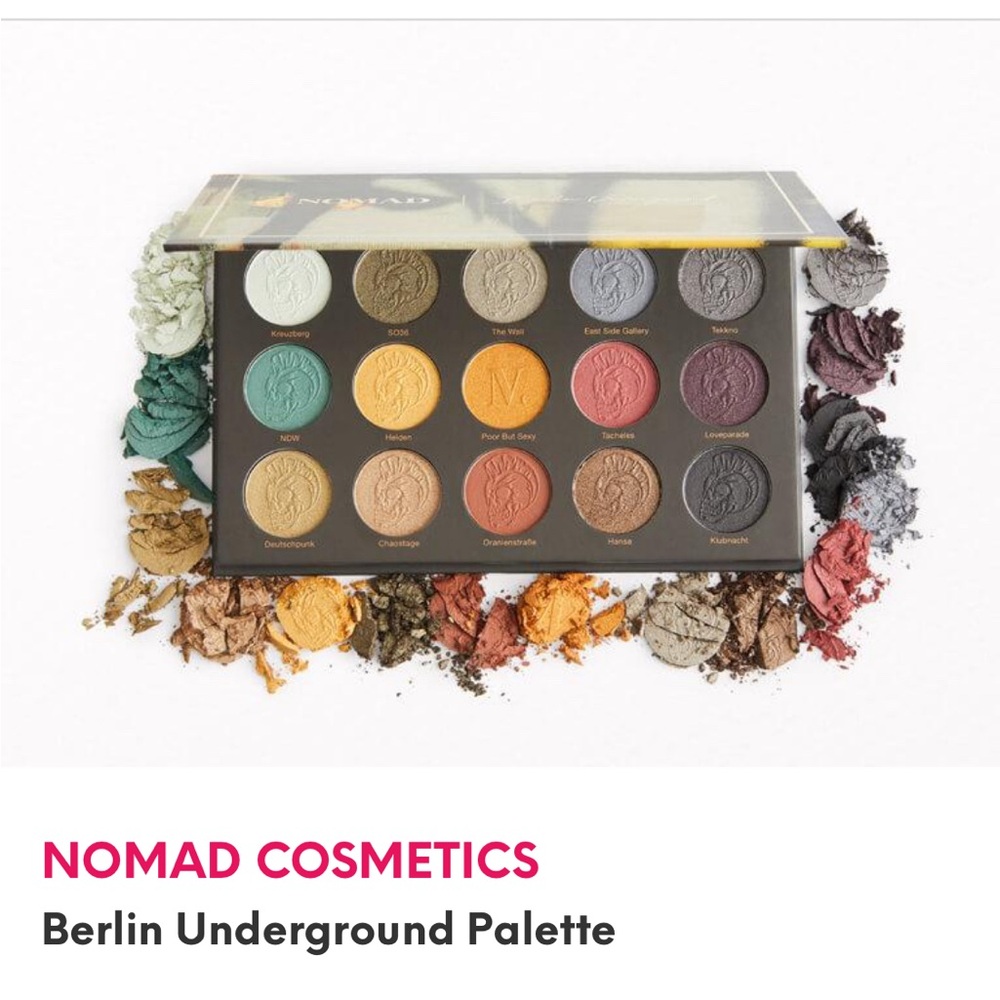 Nomad Cosmetics “Berlin underground” eyeshadow palette NEW - Picture 2 of 13